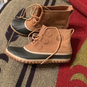 Sorel Women's Out 'N About Waterproof Leather Boots